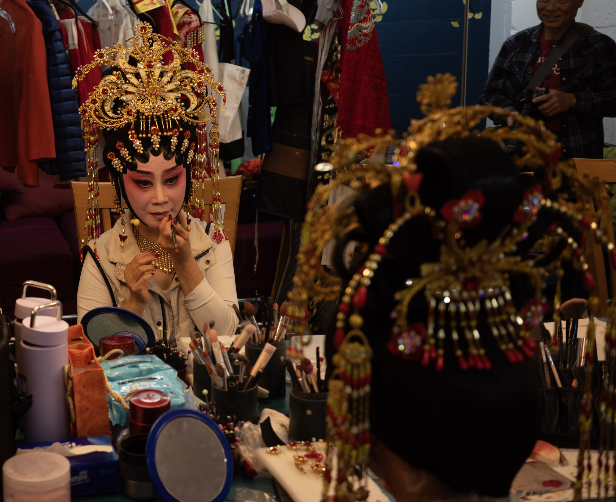A photo I took backstage at a performance at Great Star Theater